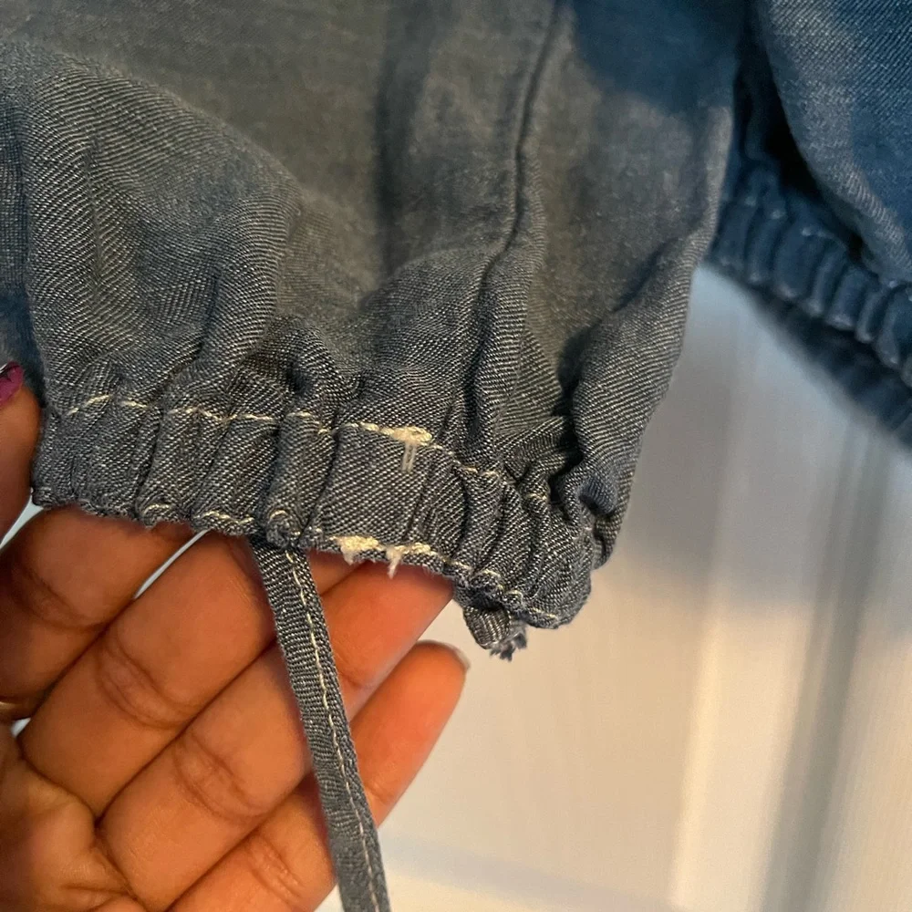 Jean Paul Guiltier off the shoulder denim crop top - Picture 5 of 14